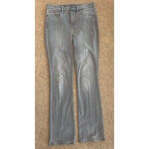 NYDJ Billie Mini Bootcut Jeans Womens 4 (29x30) Lift Tuck Stretch Gray Denim